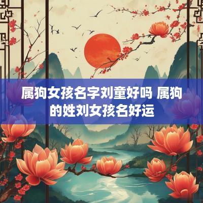 属狗女孩名字刘童好吗 属狗的姓刘女孩名好运