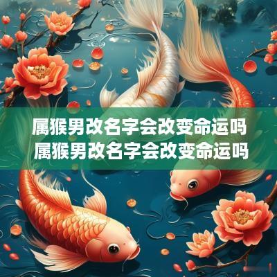 属猴男改名字会改变命运吗 属猴男改名字会改变命运吗知乎