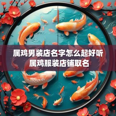 属鸡男装店名字怎么起好听 属鸡服装店铺取名