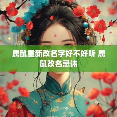 属鼠重新改名字好不好听 属鼠改名忌讳