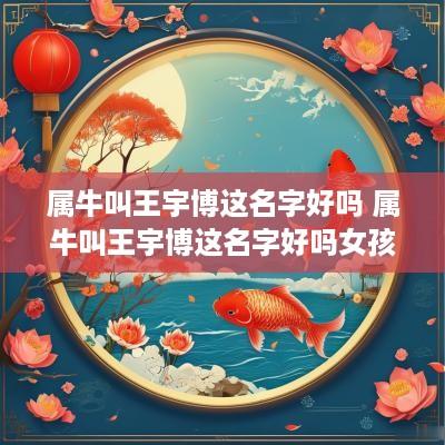 属牛叫王宇博这名字好吗 属牛叫王宇博这名字好吗女孩
