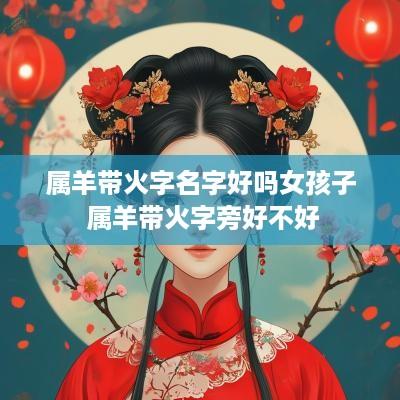 属羊带火字名字好吗女孩子 属羊带火字旁好不好