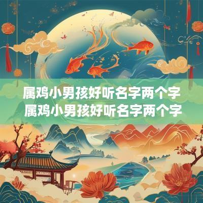 属鸡小男孩好听名字两个字 属鸡小男孩好听名字两个字大全
