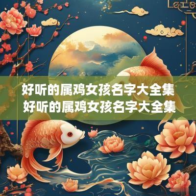 好听的属鸡女孩名字大全集 好听的属鸡女孩名字大全集英文