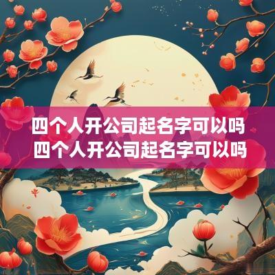 四个人开公司起名字可以吗 四个人开公司起名字可以吗怎么起
