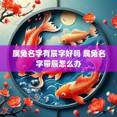 属兔名字有辰字好吗 属兔名字带辰怎么办