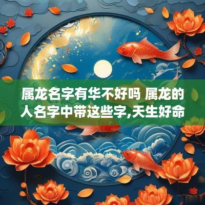 属龙名字有华不好吗 属龙的人名字中带这些字,天生好命!