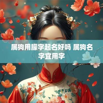 属狗用朦字起名好吗 属狗名字宜用字