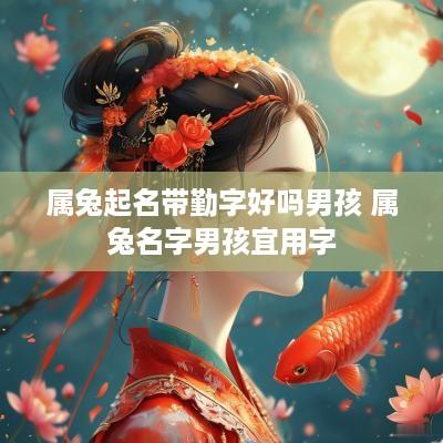 属兔起名带勤字好吗男孩 属兔名字男孩宜用字