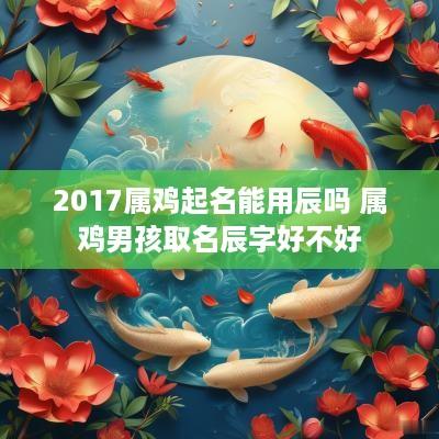2017属鸡起名能用辰吗 属鸡男孩取名辰字好不好