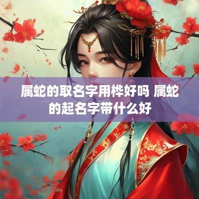 属蛇的取名字用桦好吗 属蛇的起名字带什么好