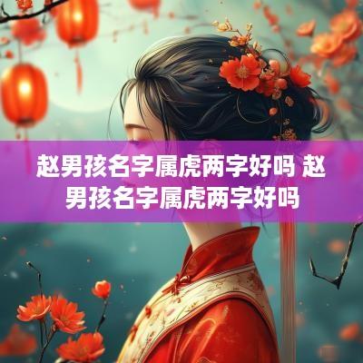 赵男孩名字属虎两字好吗 赵男孩名字属虎两字好吗