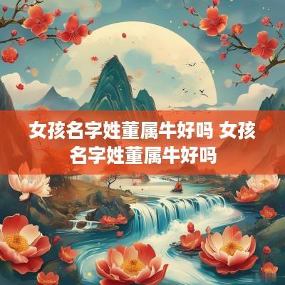 女孩名字姓董属牛好吗 女孩名字姓董属牛好吗