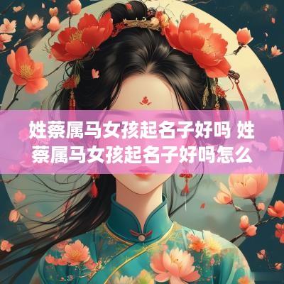 姓蔡属马女孩起名子好吗 姓蔡属马女孩起名子好吗怎么取