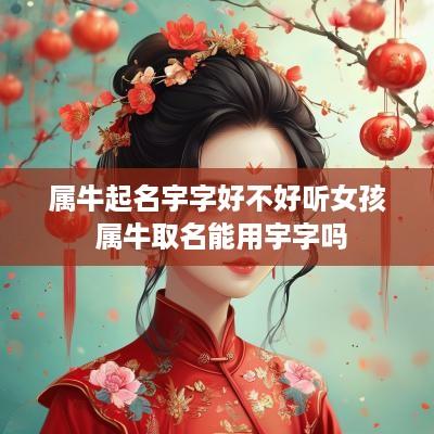 属牛起名宇字好不好听女孩 属牛取名能用宇字吗