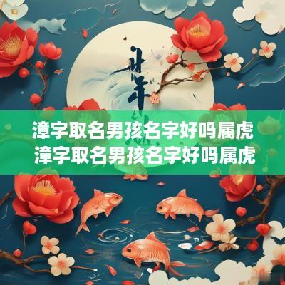 漳字取名男孩名字好吗属虎 漳字取名男孩名字好吗属虎的