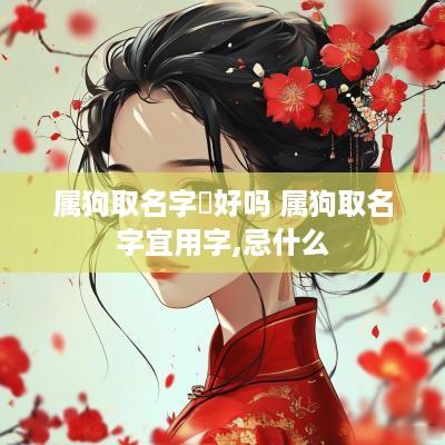 属狗取名字璟好吗 属狗取名字宜用字,忌什么