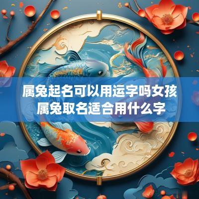 属兔起名可以用运字吗女孩 属兔取名适合用什么字