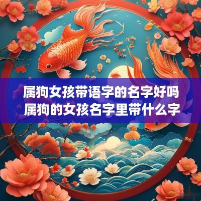 属狗女孩带语字的名字好吗 属狗的女孩名字里带什么字好
