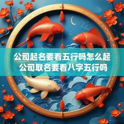 公司起名要看五行吗怎么起 公司取名要看八字五行吗