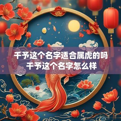 千予这个名字适合属虎的吗 千予这个名字怎么样