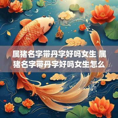属猪名字带丹字好吗女生 属猪名字带丹字好吗女生怎么取
