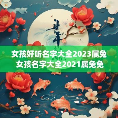 女孩好听名字大全2025属兔 女孩名字大全2025属兔免费
