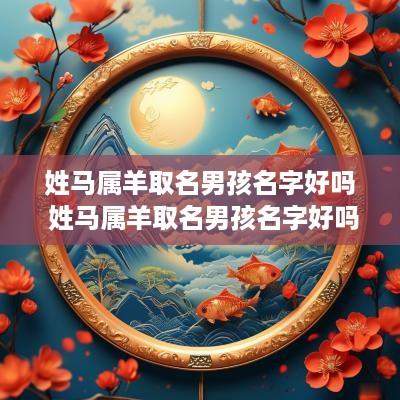 姓马属羊取名男孩名字好吗 姓马属羊取名男孩名字好吗