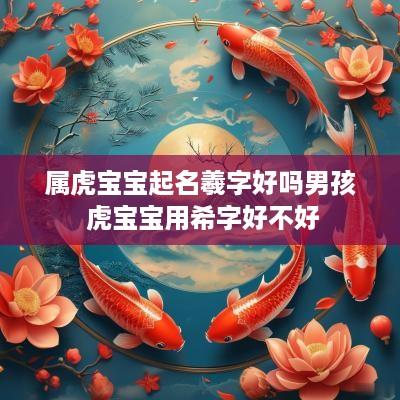 属虎宝宝起名羲字好吗男孩 虎宝宝用希字好不好