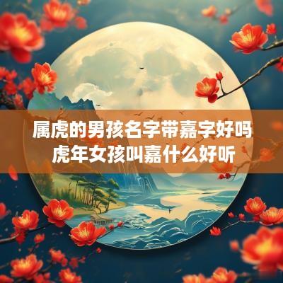 属虎的男孩名字带嘉字好吗 蛇年女孩叫嘉什么好听