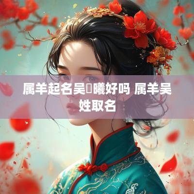 属羊起名吴楉曦好吗 属羊吴姓取名