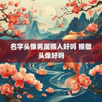 名字头像男属猴人好吗 猴做头像好吗