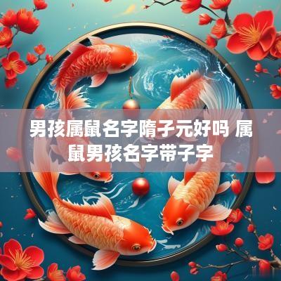 男孩属鼠名字隋孑元好吗 属鼠男孩名字带子字