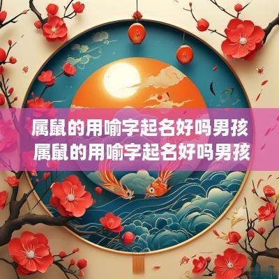 属鼠的用喻字起名好吗男孩 属鼠的用喻字起名好吗男孩子