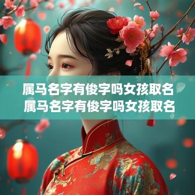 属马名字有俊字吗女孩取名 属马名字有俊字吗女孩取名叫什么