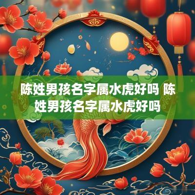 陈姓男孩名字属水虎好吗 陈姓男孩名字属水虎好吗