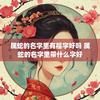 属蛇的名字里有福字好吗 属蛇的名字里带什么字好