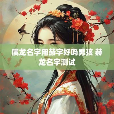 属龙名字用赫字好吗男孩 赫龙名字测试