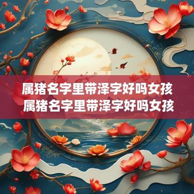 属猪名字里带泽字好吗女孩 属猪名字里带泽字好吗女孩子