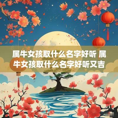 属牛女孩取什么名字好听 属牛女孩取什么名字好听又吉祥