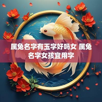 属兔名字有玉字好吗女 属兔名字女孩宜用字
