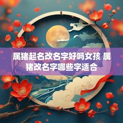 属猪起名改名字好吗女孩 属猪改名字哪些字适合