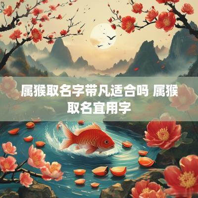 属猴取名字带凡适合吗 属猴取名宜用字