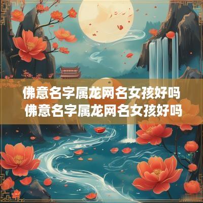 佛意名字属龙网名女孩好吗 佛意名字属龙网名女孩好吗怎么取
