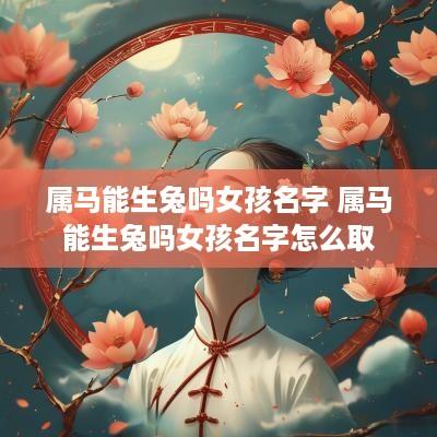 属马能生兔吗女孩名字 属马能生兔吗女孩名字怎么取