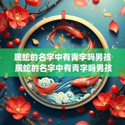 属蛇的名字中有青字吗男孩 属蛇的名字中有青字吗男孩怎么取