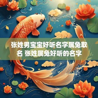 张姓男宝宝好听名字属兔取名 张姓属兔好听的名字 张姓男宝宝好听名字属兔取名 张姓属兔好听的名字