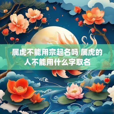属虎不能用宗起名吗 属虎的人不能用什么字取名