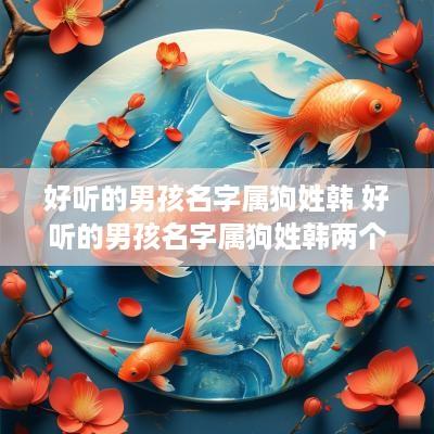 好听的男孩名字属狗姓韩 好听的男孩名字属狗姓韩两个字