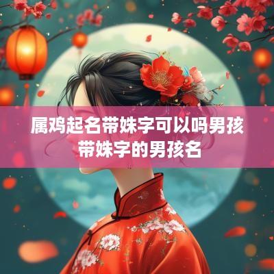 属鸡起名带姝字可以吗男孩 带姝字的男孩名